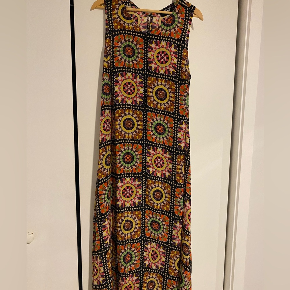 Johnny Was Colorful Geometric Maxi Dress
